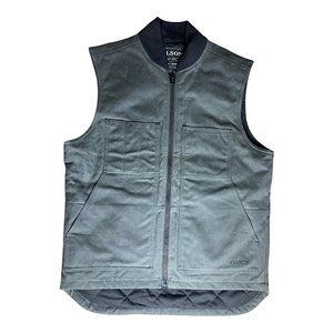 Filson Men's Work Vest Small “Faded Black” Quilt Lined 20087430